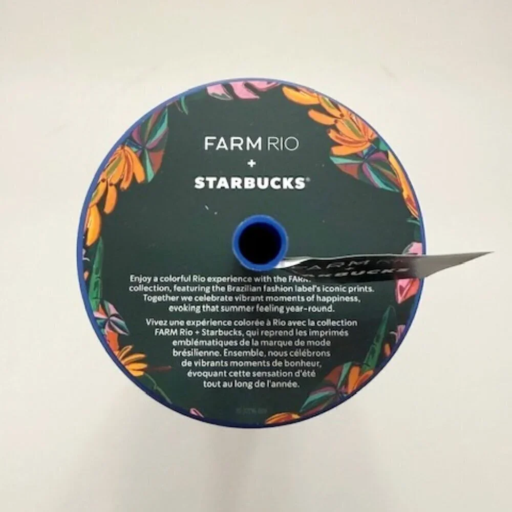 Starbucks Farm Rio Summer 2025 Red Blue Banana Cup Tumbler Venti 24 oz